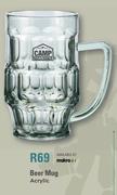 Camp Master Beer Mug Acrylic
