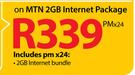 Samsung Tab III 10.1"(P5220)-On MTN 2GB Internet Package