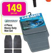 Stingray 4 Piece Heavy Duty Mat Set
