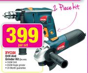 Ryobi Drill And Grinder Kit-Per Set