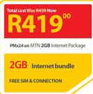 Samsung Galaxy Note 10.1 2014 Edition-On MTN 2GB Internet Package