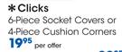 Clicks 6 Piece Socket Covers Or 4 Piece Cushion Corners