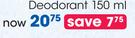 Old Spice Deodorant-150ml