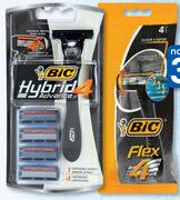 Bic Hybrid Advance Razor And 4 Blades