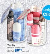 Yardley Lace Or White Satin Gift Set-Per Set