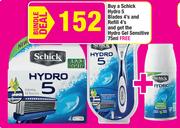 Schick Hydro 5 Blades 4's And Refill 4's Pack