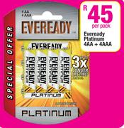 Eveready Platinum 4AA & 4AAA-Per Pack