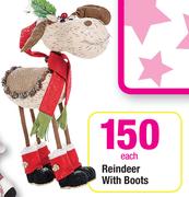 Reindeer With Boots-Each