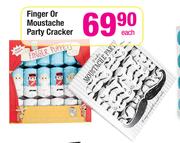 Finger Or Moustache Party Cracker-Each