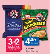 Bakers Mini Biscuits- Per Pack