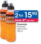 Powerade Flavoured Sports Drink-2 x 500ml