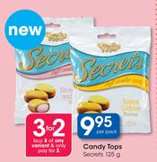 Candy Tops Secrets 125g-Per Pack