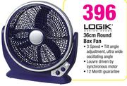 Logik 36Cm Round Box Fan
