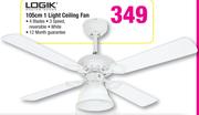 Logik 105Cm 1 Light Ceiling Fan