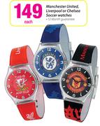 Manchester United, Liverpool Or Chelsea Soccer Watches-Each