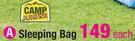 Camp Junior Sleeping Bag Each