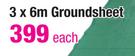 Camp Master 3x6m Groundsheet Each