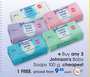 Johnson's Baby Soaps-100g-Each