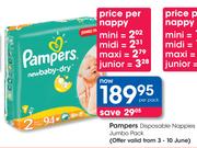 Pampers Disposable Nappies Midi-Per Nappy