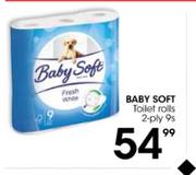 Baby Soft Toilet Rolls 2-Ply 9s Pack