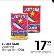 Lucky Star Tinned Fish-400g Each
