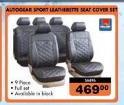 Autogear Sport Leatherette, Seat Cover Set SA496