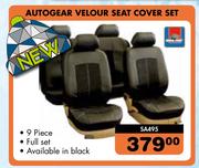 Autogear Velour Seat Cover Set