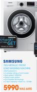 Samsung 7Kg Metallic Front Load Washing Machine WW70J4263GS F