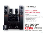 Sansui 5.2 Channel Component Hi-Fi System