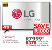 LG 49" LED TV