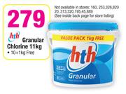 HTH Granular Chlorine-11kg 10+1kg Free