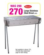 Metalix Large Stainless Steel Braai