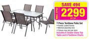 7 Piece Textilene Patio Set