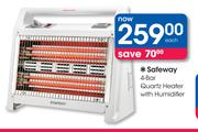 Safeway 4-Bar Quartz Heater With Humidifier-Each