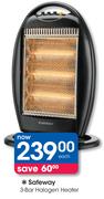 Safeway 3-Bar Halogen Heater-Each