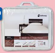 Safeway Tie Down Electric Underblanket Single-Each