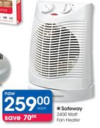 Safeway 2400 Watt Fan Heater-Each