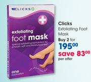 Clicks Exfoliating Foot Mask-2's