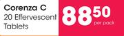 Corenza C 20 Effervescent Tablets-Per Pack