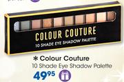 Colour Couture 10 Shade Eye Shadow Palette