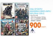 Call Of Duty/Assassins Creed Unity/Far Cry4/GTA 5 Each