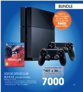 PS4 500GB Drive Club Bundle-Valued At 8000