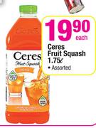 Ceres Fruit Squash Assorted-1.75L