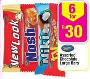 Beacon Assorted Chocolate Large Bars-6's