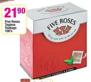 Five Roses Tagless Teabags-100's