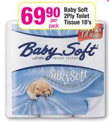 Baby Soft 2-Ply Toilet Tissue-18's