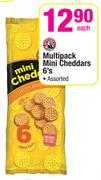 Multipack Mini Cheddars Assorted-6's 