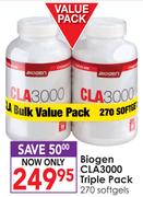 Biogen CLA3000 Triple Pack-270 Softgels