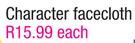 Character Facecloth-Each