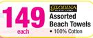 Glodina Assorted Beach Towels-Each